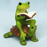 ED11165A Лягушка читатель на черепахе